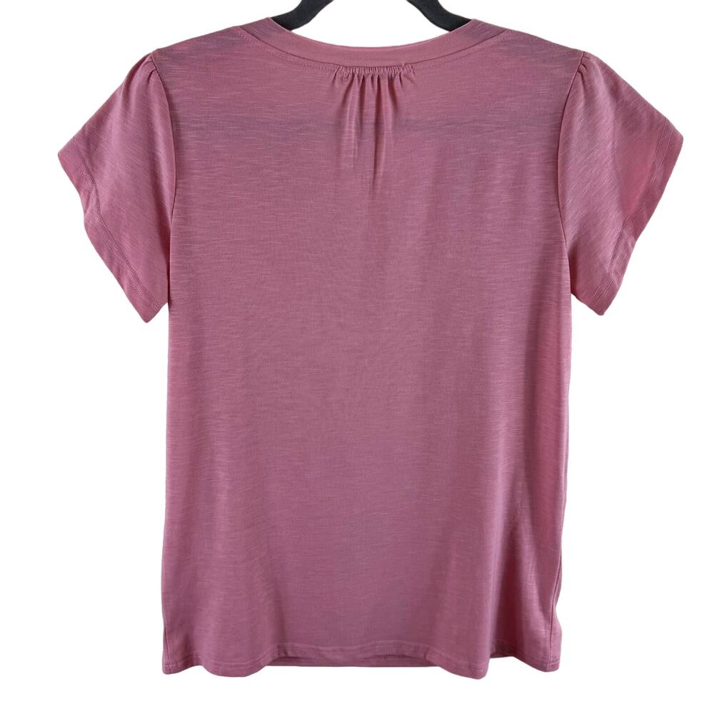 Kikula‎ NWT Pink Short Sleeve T-Neck Lightweight Stretchy T-Shirt Size S - Picture 2 of 5